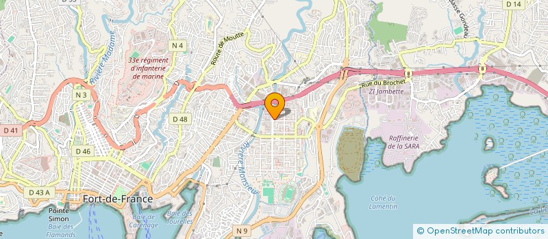 localisation de l'entreprise LEVET'  FORT-DE-FRANCE