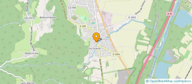 localisation de l'entreprise LEVET & CAVAGNA  CHAPAREILLAN