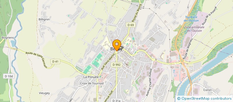 localisation de l'entreprise LEVET CREATEUR  BELLEY