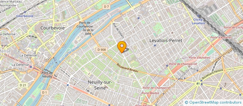 localisation de l'entreprise LEVI PROPERTY à NEUILLY-SUR-SEINE