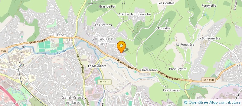 localisation de l'entreprise LEVIA  LA TOUR-EN-JAREZ