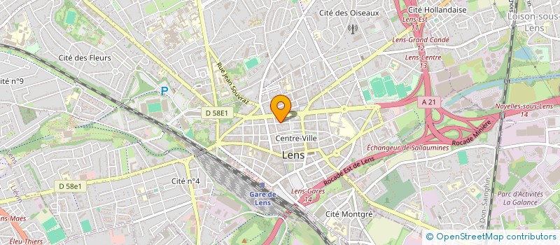 localisation de l'entreprise LEVIACARDS  LENS