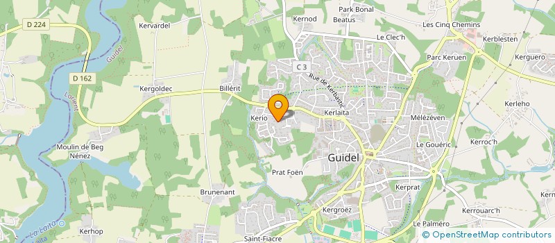 localisation de l'entreprise LEVICLO à GUIDEL