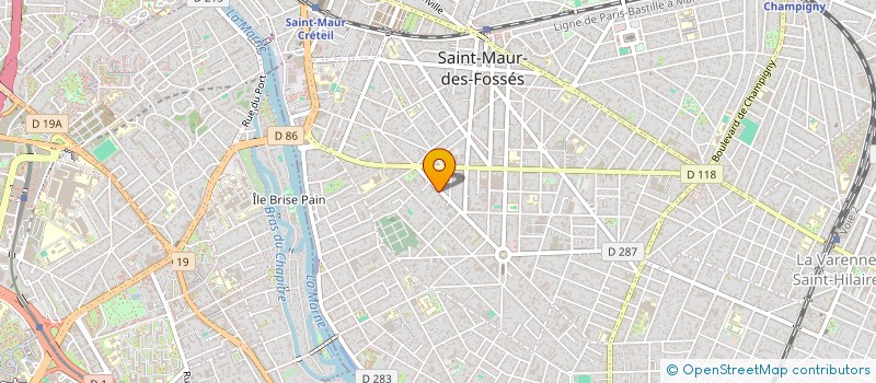 localisation de l'entreprise LEVIEL à SAINT-MAUR-DES-FOSSES