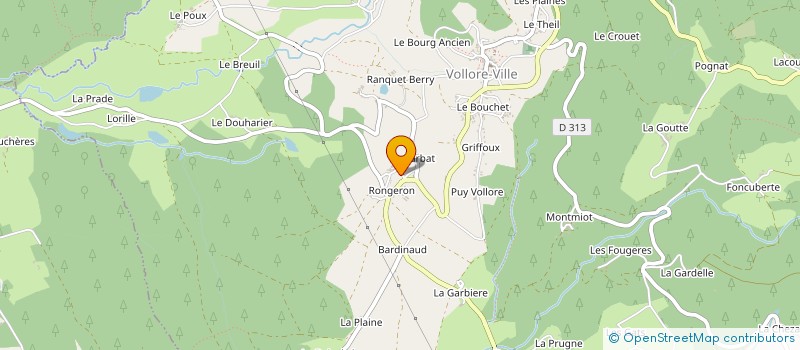 localisation de l'entreprise LEVIGNE ETABLISSEMENTS à VOLLORE-VILLE