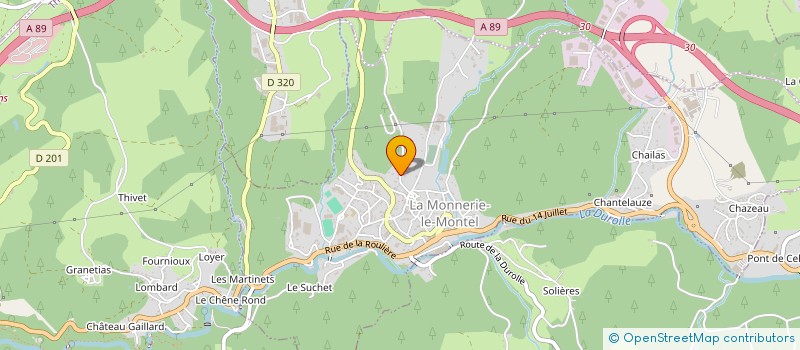 localisation de l'entreprise LEVIGNE MECANIQUE GENERALE à LA MONNERIE-LE-MONTEL