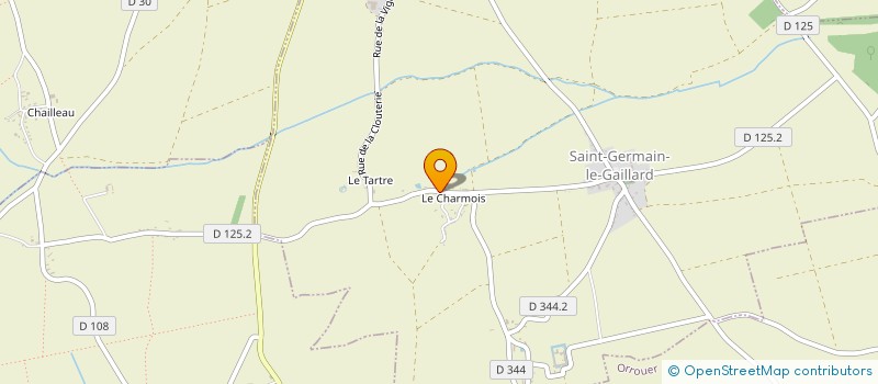 localisation de l'entreprise LEVILLAIN ESPACES VERTS à SAINT-GERMAIN-LE-GAILLARD