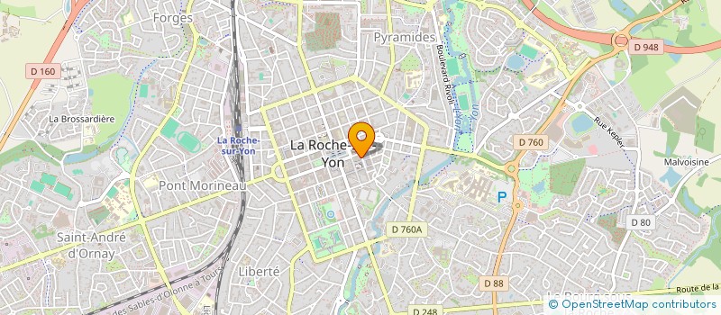 localisation de l'entreprise LEVIN BIO à LA ROCHE-SUR-YON