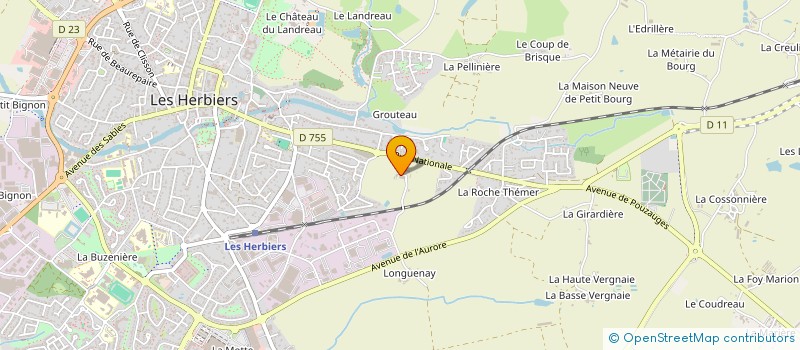 localisation de l'entreprise LEVIN PAYSAGE à LES HERBIERS