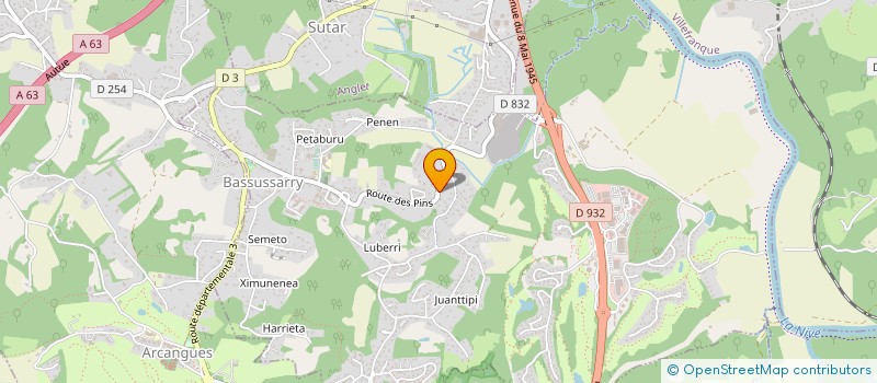 localisation de l'entreprise LEVITATION  ARCANGUES