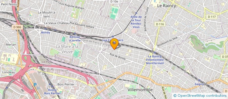localisation de l'entreprise LEVOI à VILLEMOMBLE