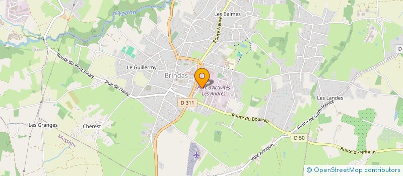 localisation de l'entreprise LEVOLT SERVICE  BRINDAS