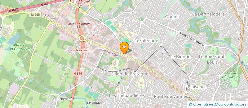 localisation de l'entreprise LEVOYER DANIEL à ORVAULT