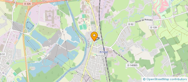 localisation de l'entreprise LEVOZ à ARNAGE