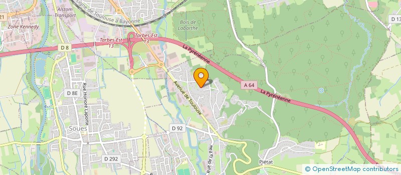 localisation de l'entreprise LEVP  BARBAZAN-DEBAT