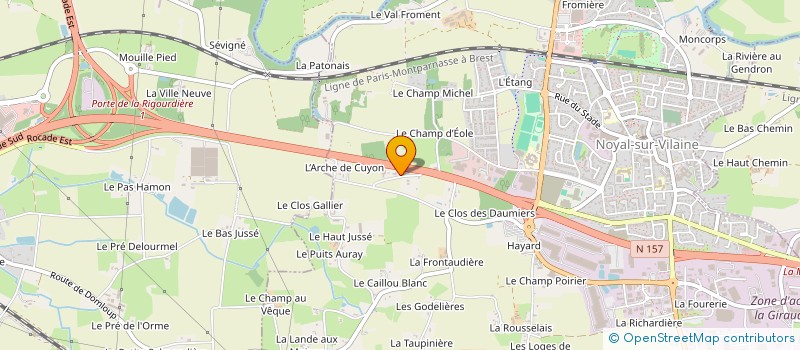 localisation de l'entreprise LEVRARD 35  NOYAL-SUR-VILAINE