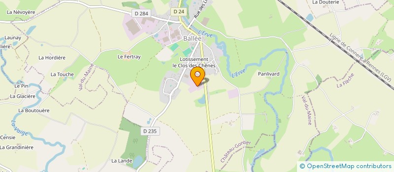 localisation de l'entreprise LEVRARD ASSAINISSEMENT à VAL-DU-MAINE