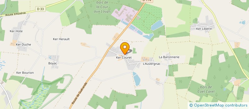 localisation de l'entreprise LEVRAUD  HERBIGNAC