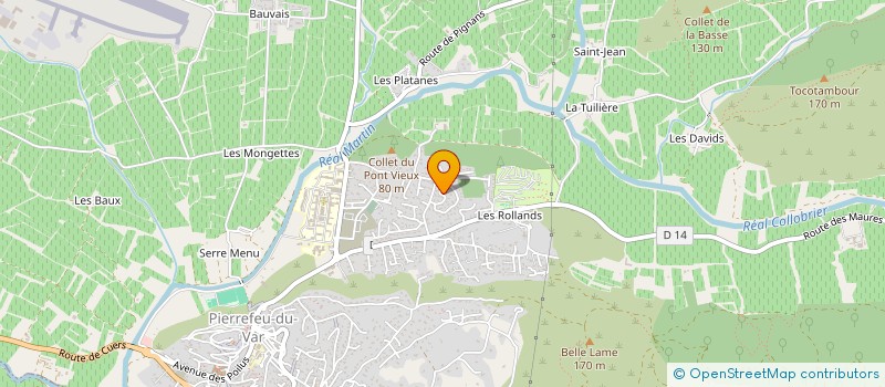 localisation de l'entreprise LEVRAULT STEPHANE  PIERREFEU-DU-VAR