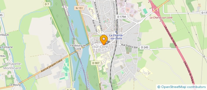 localisation de l'entreprise LEVRIERS EN DETRESSE à LA CHARITE-SUR-LOIRE