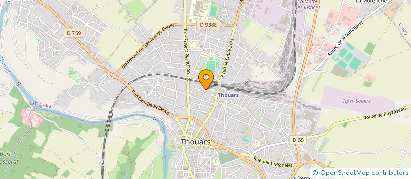 localisation de l'entreprise LEVRON GATEVINIERE  THOUARS