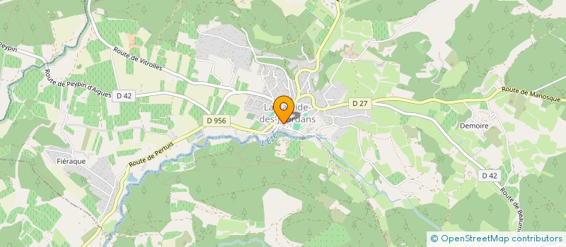 localisation de l'entreprise LEVURE(S)  LA BASTIDE DES JOURDANS