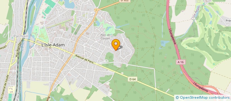 localisation de l'entreprise LEVY  L'ISLE-ADAM