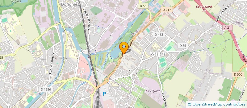 localisation de l'entreprise LEWARDE ELEC à WAZIERS