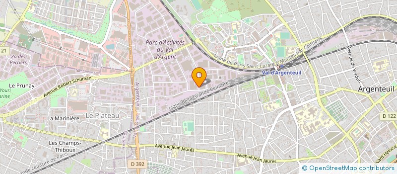 localisation de l'entreprise LEWARDROBE à ARGENTEUIL