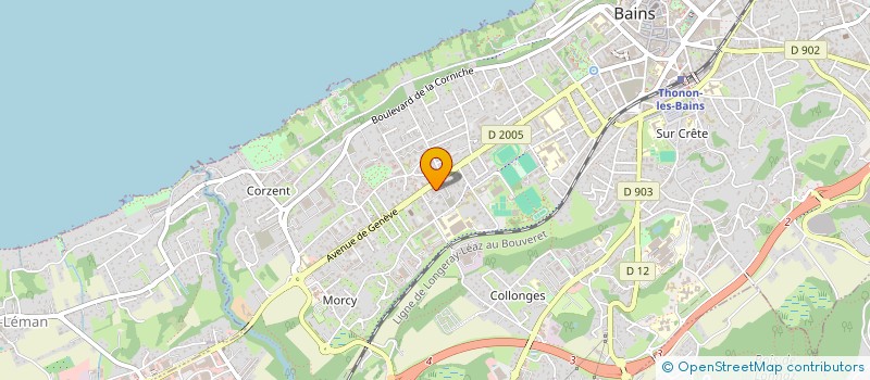 localisation de l'entreprise LEWE à THONON-LES-BAINS