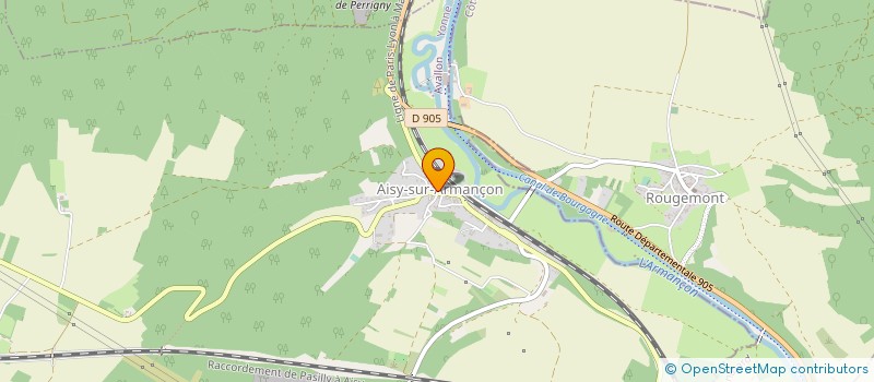 localisation de l'entreprise LEWEURS CAROLINE ET MOUROT SEBASTIEN  AISY-SUR-ARMANCON