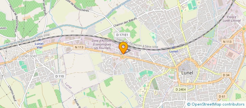 localisation de l'entreprise LEWIS  LUNEL