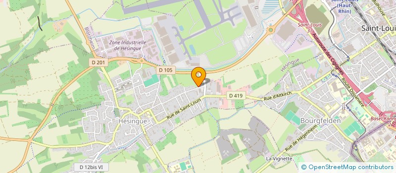 localisation de l'entreprise LEWIS COIFFURE  HESINGUE