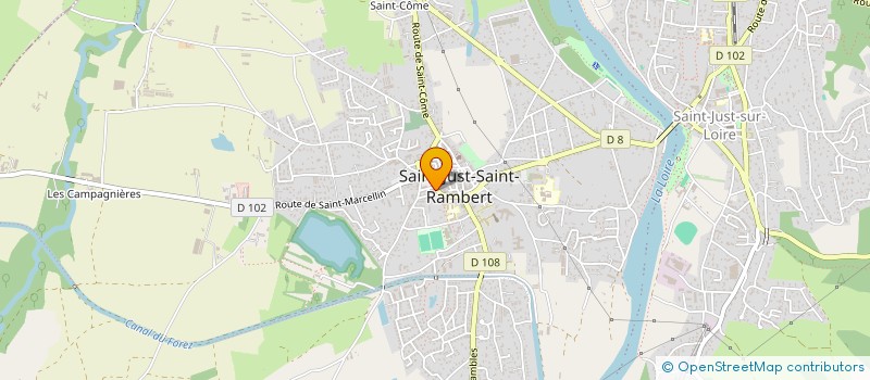 localisation de l'entreprise LEX 3  SAINT-JUST-SAINT-RAMBERT