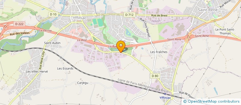 localisation de l'entreprise LEX à YFFINIAC