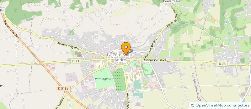 localisation de l'entreprise LEX-AEQUO  LA COTE-SAINT-ANDRE