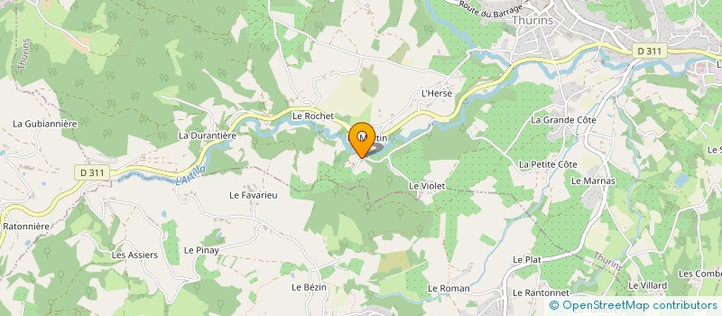 localisation de l'entreprise LEX'CONCEPTION à THURINS