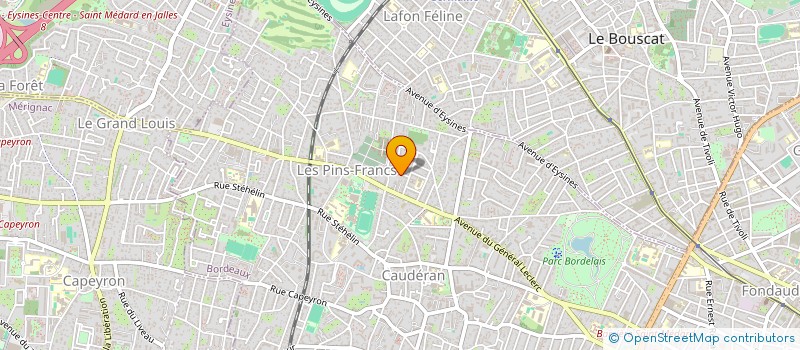 localisation de l'entreprise LEX URBA 1  BORDEAUX