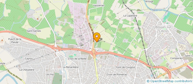localisation de l'entreprise LEXA à BEZIERS