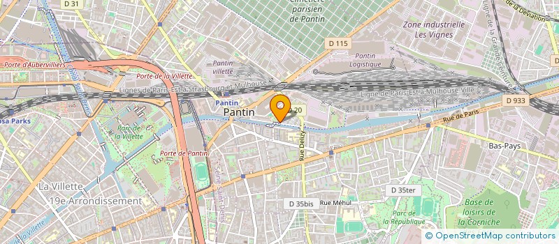 localisation de l'entreprise LEXA GROUP  PANTIN