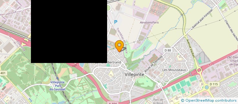 localisation de l'entreprise LEXA IMMO à VILLEPINTE