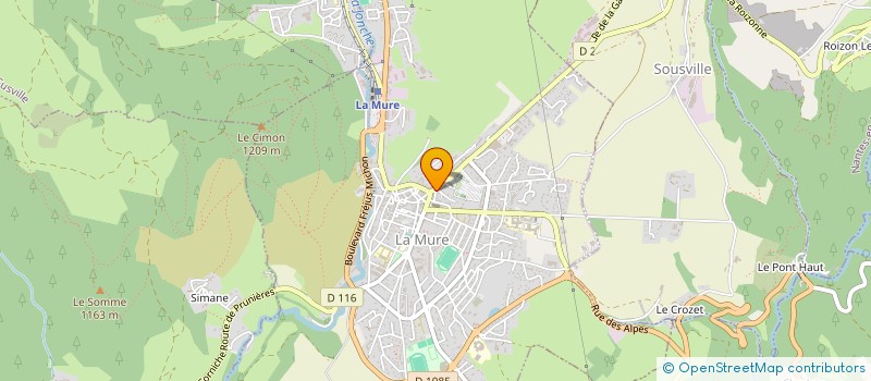 localisation de l'entreprise LEXACI  LA MURE