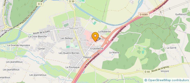 localisation de l'entreprise LEXAM  NEUVIC