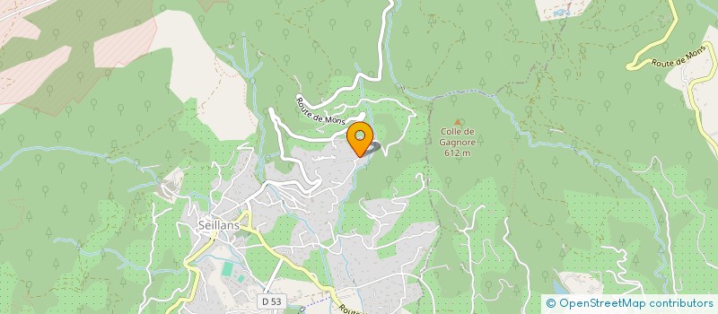 localisation de l'entreprise LEXAUMAG  SEILLANS