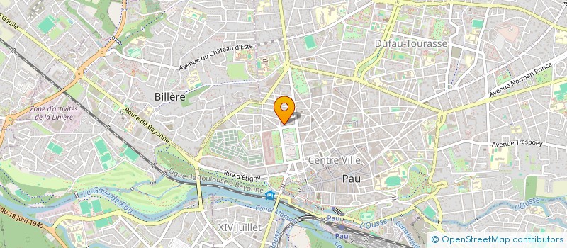 localisation de l'entreprise LEXEO CONSEIL à PAU