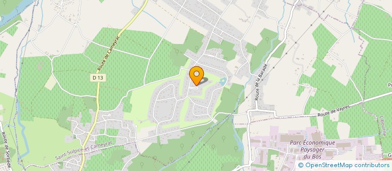 localisation de l'entreprise LEXGO  SAINT-SULPICE-ET-CAMEYRAC