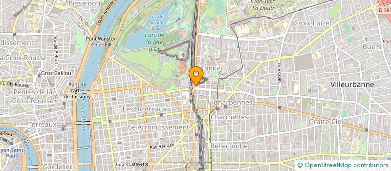 localisation de l'entreprise LEXICUBE  VILLEURBANNE