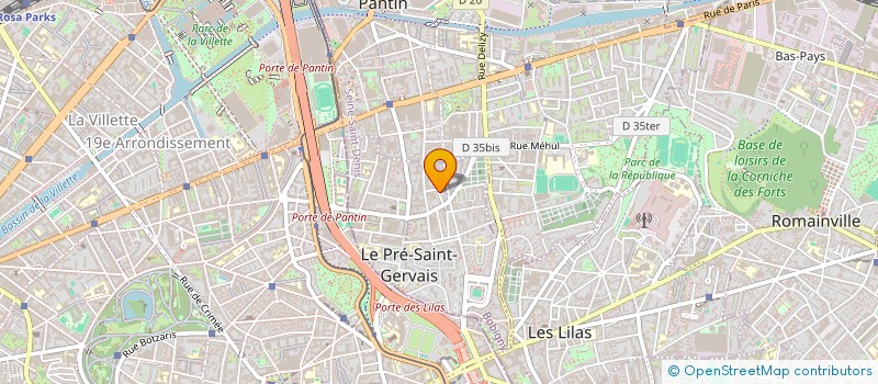 localisation de l'entreprise LEXIDAYS  LE PRE-SAINT-GERVAIS