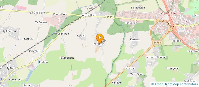 localisation de l'entreprise LEXIFEL  PLOEMEL