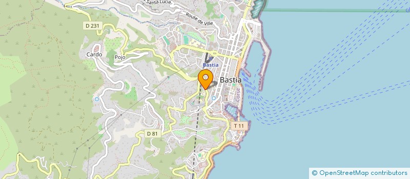 localisation de l'entreprise LEXIMES  BASTIA